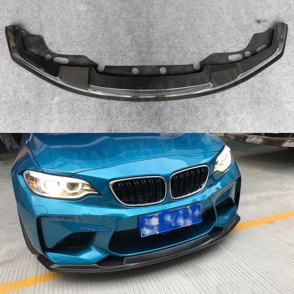 Передний бампер из углеродного волокна спойлер для BMW 2 серии F87 M2 2015 2018 MT стильная