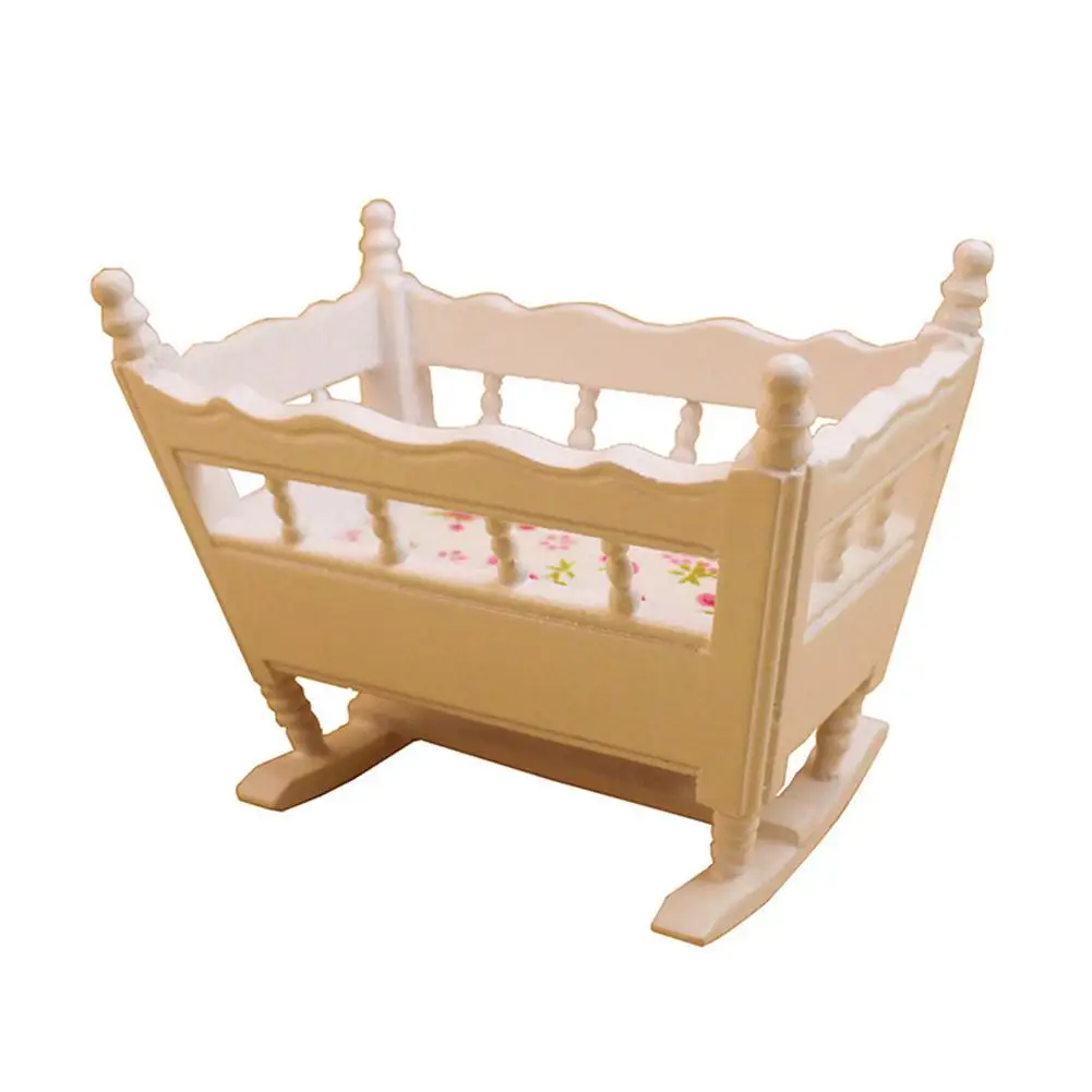 Мини-детская кроватка для девочек Prentend Play Toy для 1:12 Кукольный дом