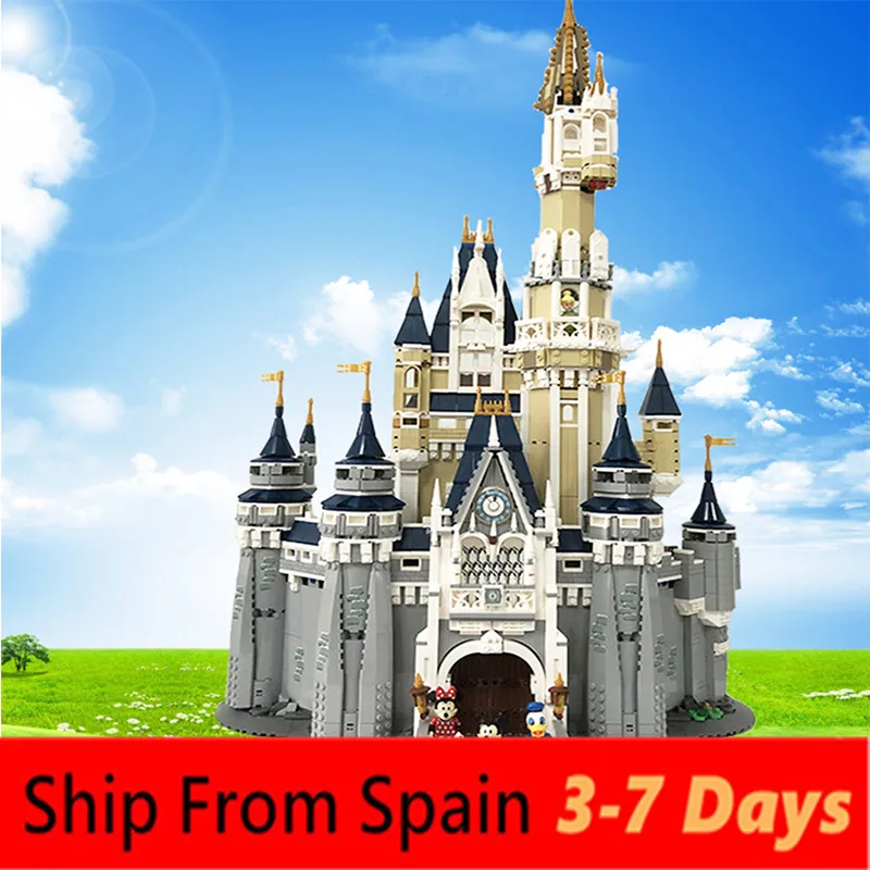 

Lepinblocks 16007 16008 City Moive The haunted Creator House 71040 10228 Cinderella Princess Castle Building Block Christmas TOY