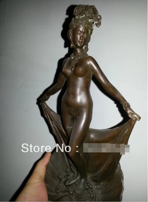 WBY916+++Nude Young Woman Girl Female Bronze Statue Sculpture Figurine Art Decor Erotic | Дом и сад