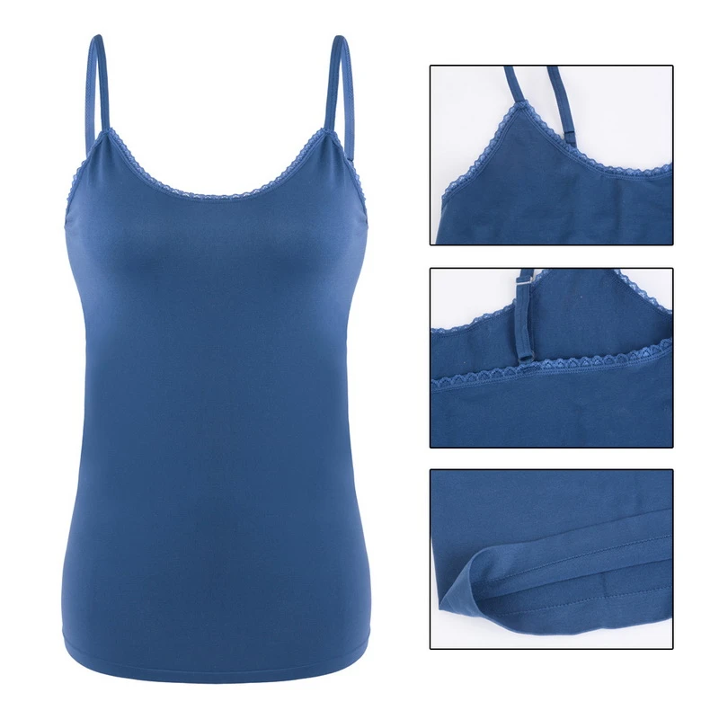 cropped cami with built in bra