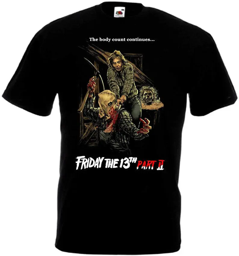 Design Your Shirt Comfort soft Friday The 13 V19 T-Shirt All Sizes S To 3XL Black Crew Neck Short-Sleeve Mens | Мужская одежда