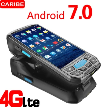 Billig Caribe PL-50L Mobile Computer Android PDA Wifi 2D Bluetooth Barcode-scanner Und GPS Drucker UHF RFID NFC POS Drucker