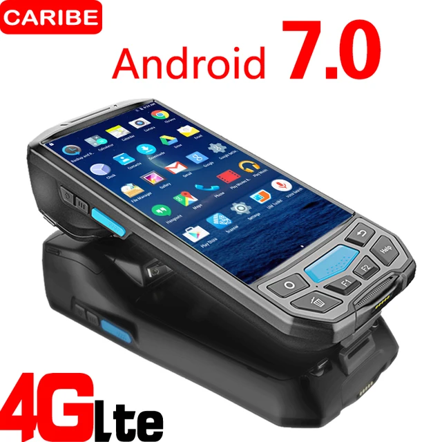 $US $303.75  Caribe PL-50L mobile computer android pda wifi 2d bluetooth barcode scanner and GPS printer UHF RFI