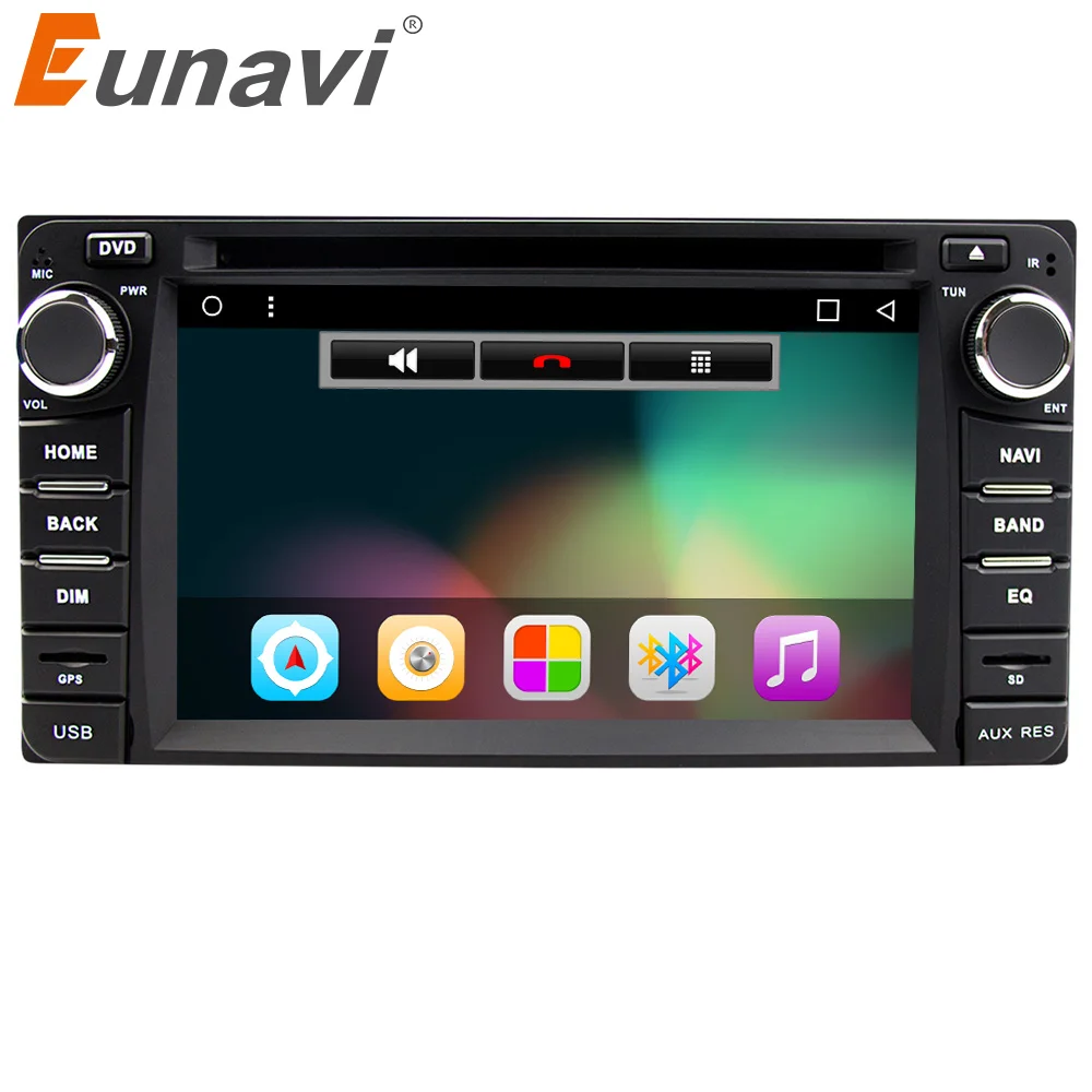 Eunavi 2din Android 7 1 4 Core 2G RAM font b car b font dvd player