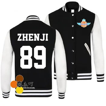 

New arrival kpop shinee concert shinee world member name printing single breasted baseball jacket unisex hoodie jacket
