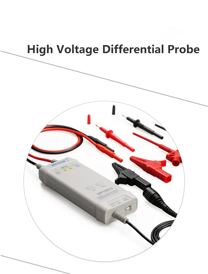 50X/500X скорость затухания осциллограф Высокое напряжение дифференциальный зонд комплект 1300 в 100 МГц 3.5ns время подъема Запчасти и аксессуары