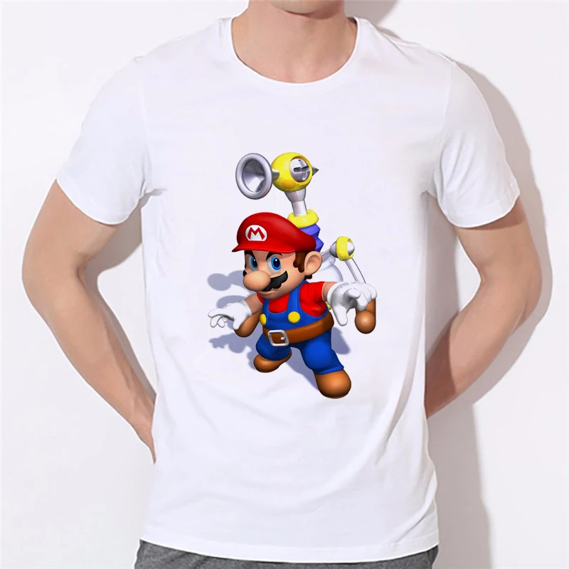 Buy Super Mario Brothers Mario cute Printed Men's T
