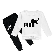 Z&Y 2-16Y Fashion Pokemon T Shirt Pants Set Kids Tracksuit Boys Sportswear Sets Girls Outfits Sporting Suit Casual Clothing Sets