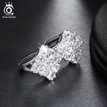 ORSA JEWELS 9 шт. 0.1ct AAA Австрийские CZ проложенные милые геометрические циркониевые серьги с маленькой петлей дизайнерские модные ювелирные изделия для девочек OME19