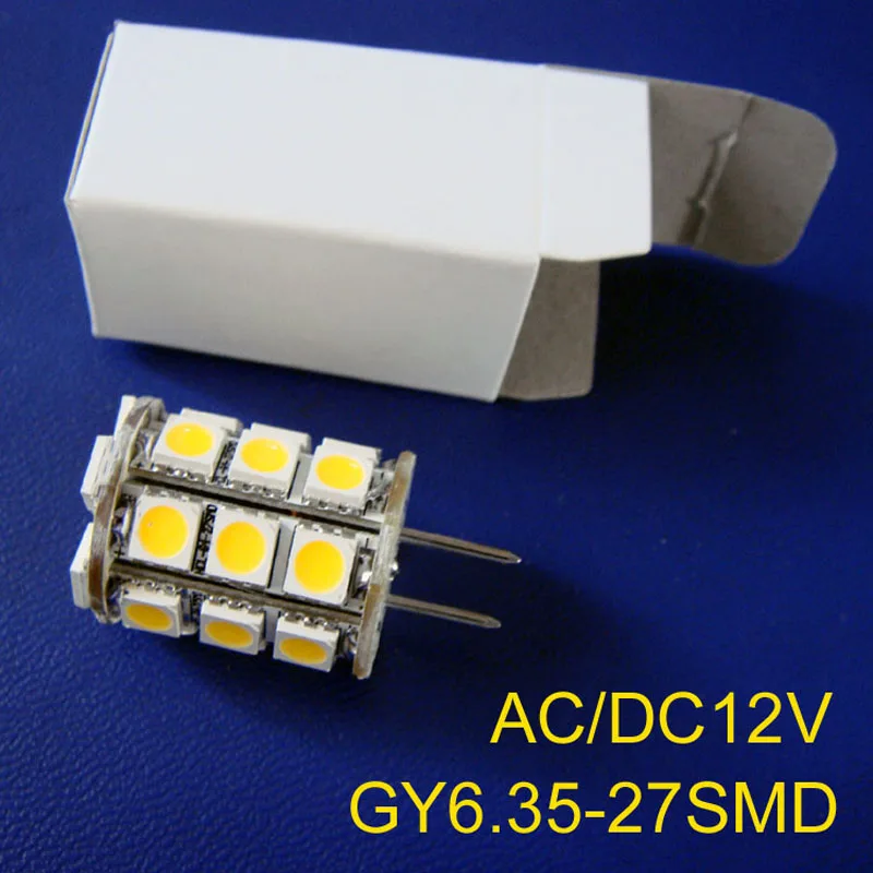 Высокое качество переменного тока/DC12V GY6.35 светодиодные фонари, 5050 3 светодиодных чипов 12 v GY6.35 светодиодное освещение, GY6.35 светодиодных ламп(, 5 шт. в партии