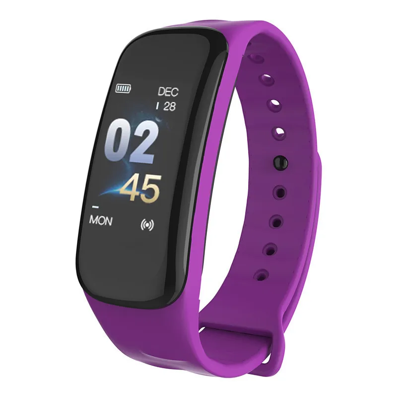 Умный Браслет Femme, часы для измерения артериального давления, мужские спортивные фитнес-часы, женские часы с монитором сердечного ритма, браслет для сна - Цвет: Фиолетовый