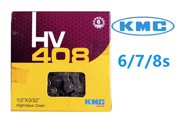 

KMC HV408 6 7 8s Speed Bicycle Chain Bike Chain for MTB Road Bike 116L bicycle chains cycling chain