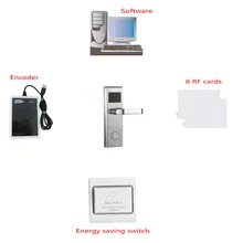 Digital RF Card hotel key card lock with pro usb card system (1pc lock,1pc encoder ,5pcs cards,1pc switch, software) Digital RF Card hotel key card lock with pro usb card system (1pc lock,1pc encoder ,5pcs cards,1pc switch, software)