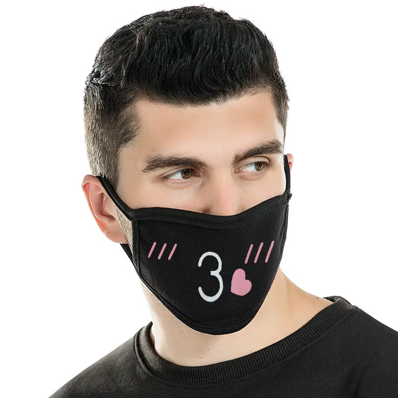 

New Cotton Dustproof Mouth Face Mask Unisex Cozy Cover Masks Anti Dust Cotton Facial Protective Cover Masks For Masquerade Ball