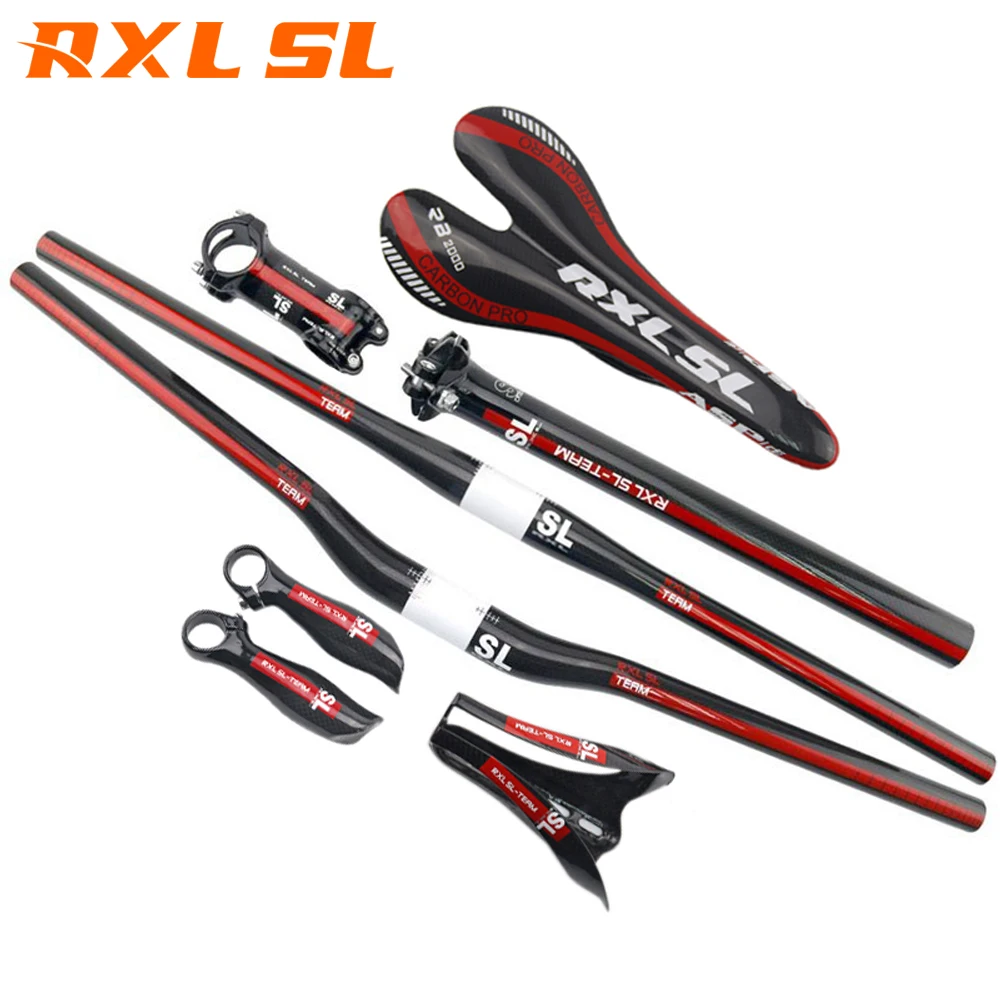 RXL SL карбоновый руль для велосипеда Горный/Дорожный плоский/стоячий MTB 31 8 | Велосипедный руль -32696056225