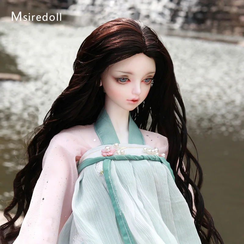 Msiredoll шарнирные аксессуары для куклы BJD 1/3 парик термостойкий парик из волокна большие волнистые волосы Сделано в Китае