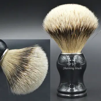 

silvertip badger hair shaving brush hand-crafted shave brush men's grooming kit