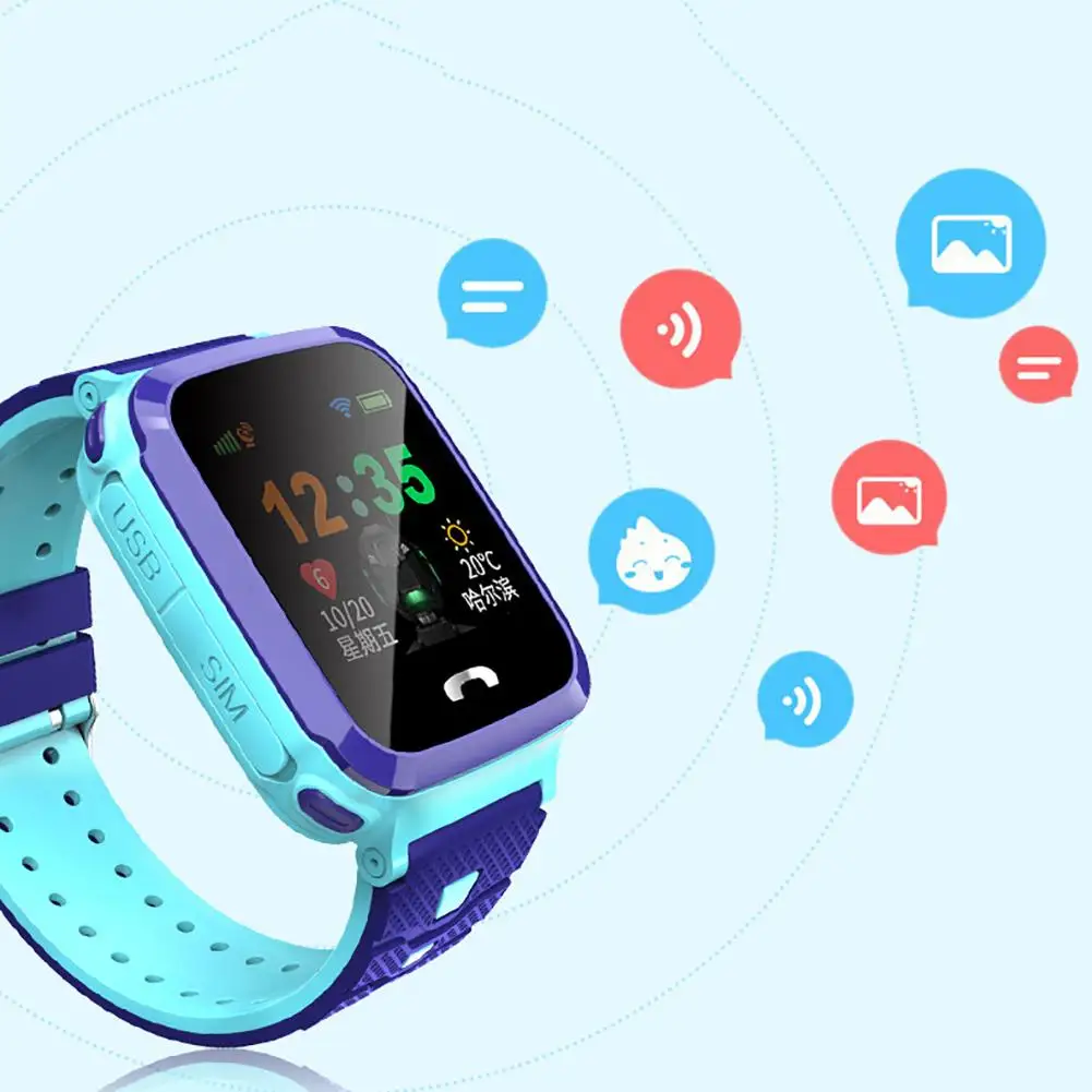 

1.44 Inch Touch Screen Children's Smart Watch Waterproof Long Standby SOS Positioning Call Camera Function Phone Watch For Kids
