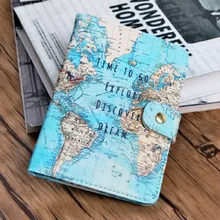 Фламинго, карта, обложки для паспорта, аксессуары для путешествий, креативные, из искусственной кожи, для ID, банковских карт, сумка для мужчин, женщин, для паспорта, бизнес-держатель