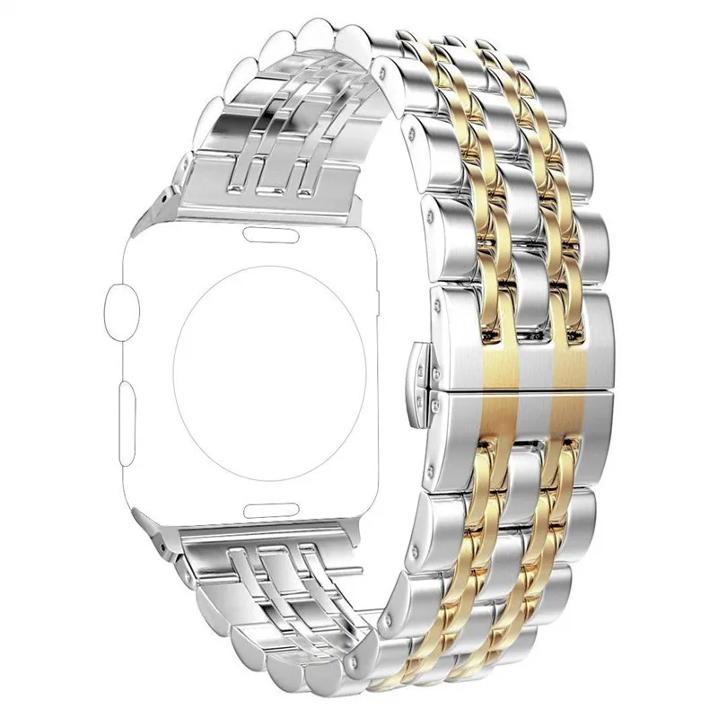 Браслеты для Apple Watch Series 4 40 мм 44 мм 38 мм 42 мм для женщин и мужчин браслет из нержавеющей стали для Iwatch Series 3 2 1