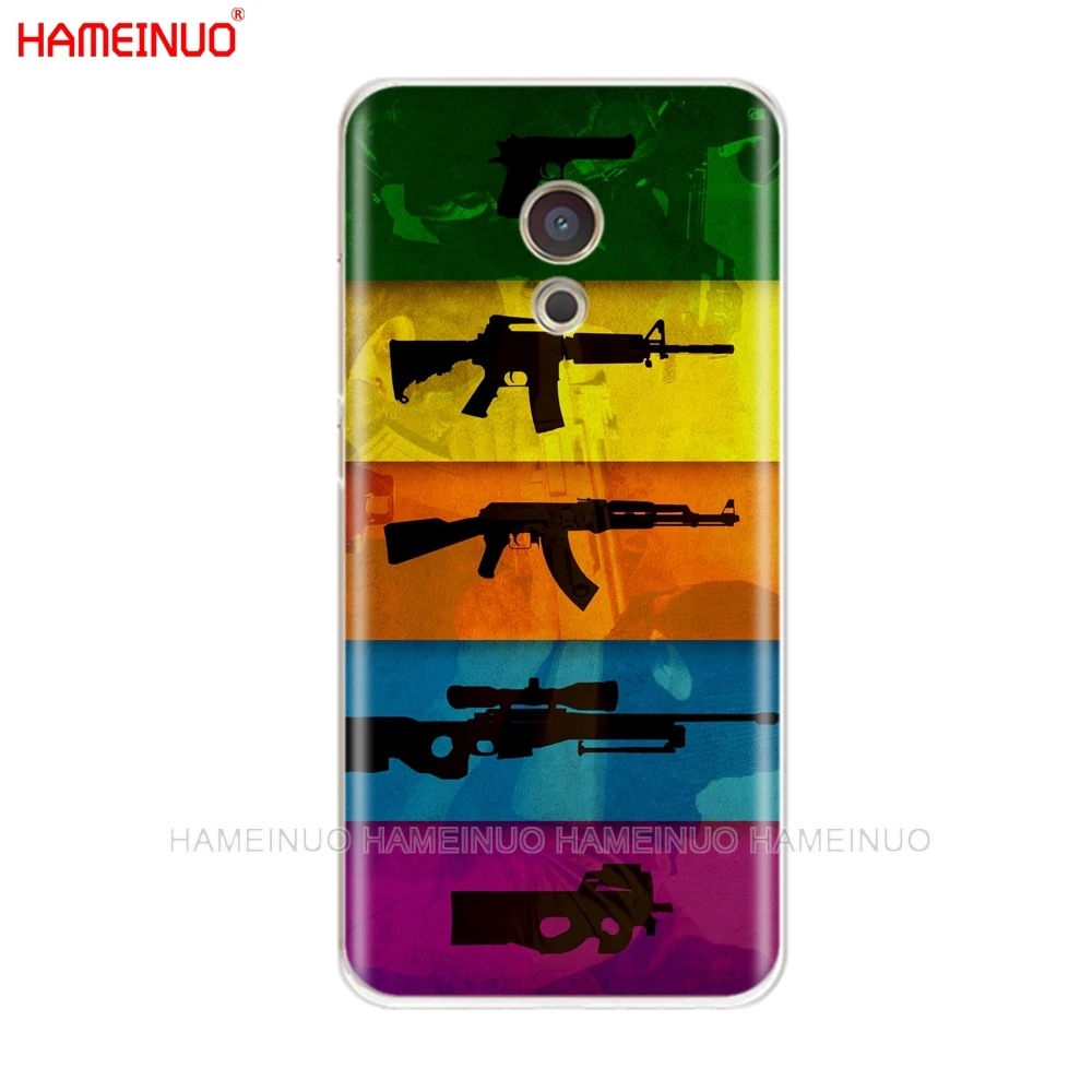 HAMEINUO Counter Strike CS GO и PUBG крышка чехол для телефона Meizu M6 M5 M5S M2 M3 M3S MX4 MX5 MX6 PRO 6 5 U10 U20 note