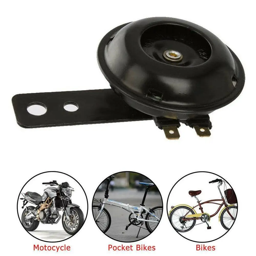 

Universal Motorcycle Electric Horn kit 12V 1.5A 105db Waterproof Round Loud Horn Speakers for Scooter Moped Dirt Bike ATV