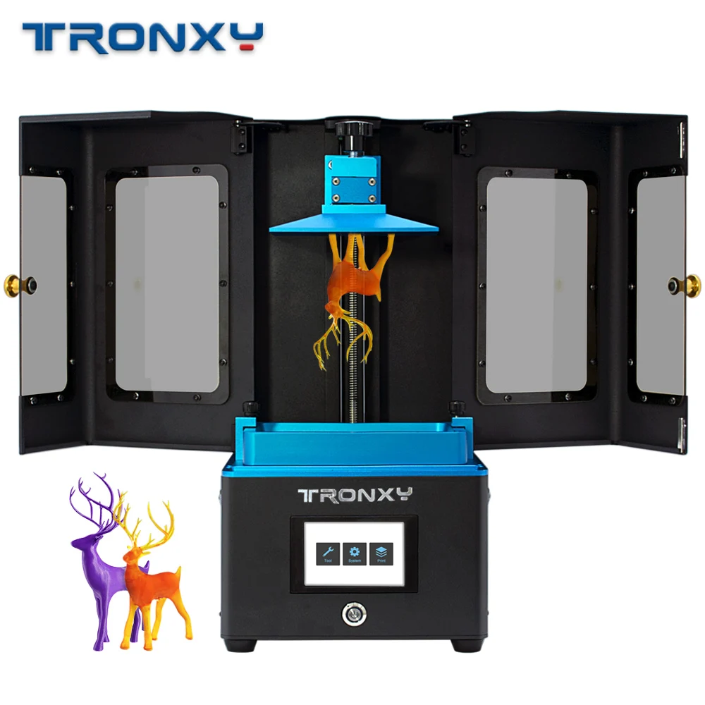 Tronxy Новый ЖК 3d принтер УФ смоляный светильник лечение DLP/lcd Impresora настольное