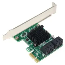 4 порта Sata 3,0 Для Pcie Плата расширения Pci Express Pci E Sata адаптер Pci-E Sata 3 конвертер для Hdd Ssd Ipfs Mining