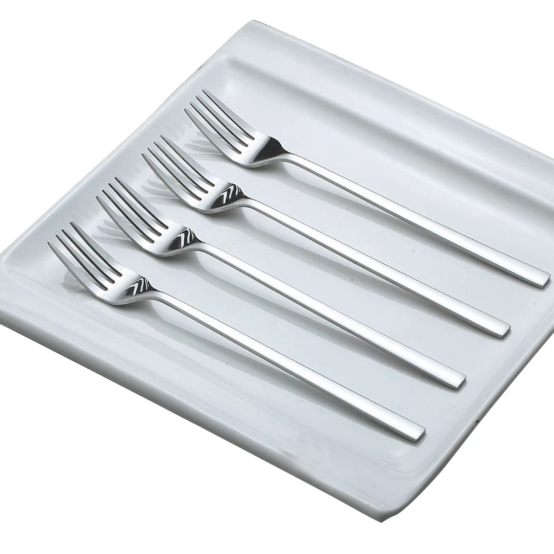 4 Pcs/Set Stainless Steel Dinner Forks Dining Table Cake Dessert Forks Cutlery 4 Pcs/Set Stainless Steel Dinner Forks Dining Table Cake Dessert Forks Cutlery