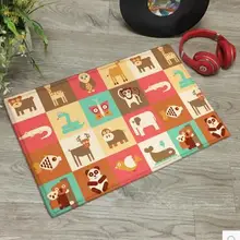 Красочный мультфильм Плюшевый, с принтом коврик ковер декоративный коврик половик украшение для дома Декор в гостиную