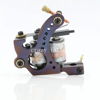 

Coil Tattoo Machine 10 Wrap Coils Tatoo Gun Hand-assembled Cast Iron Permanent Tattoo Machine For Liner and Shader Free Shipping