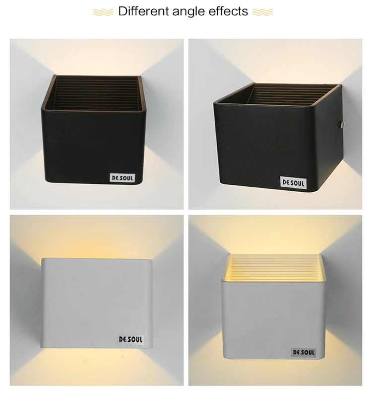 DE.SOUL Wall Lamp Modern Sconce Outdoor Black White AC Stairs Led Light bedside room bedroom LED Wall Light 07