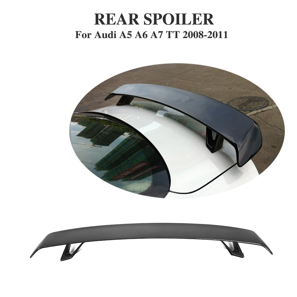 

Carbon Fiber / FRP Rear Trunk Racing Spoiler For Audi TT 8J TTS A5 A6 A7 All 2008-2011 Tail Boot Wing Car Tuning Parts