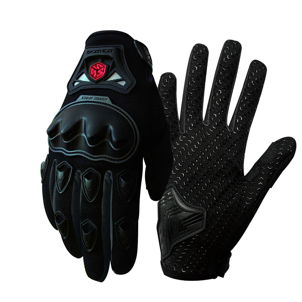SCOYCO MC29 мужские велосипедные перчатки противоскользящие, дышащие усиленные костяшки мото-перчатки противоударные для велосипеда/скутера/мотоцикла перчатки