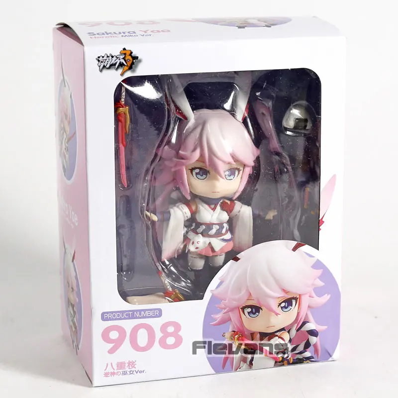 Nendoroid 908 Honkai Impact 3 Sakura Yae Heretic Miko Ver. Коллекционная фигурка из ПВХ Модель Куклы версии Q