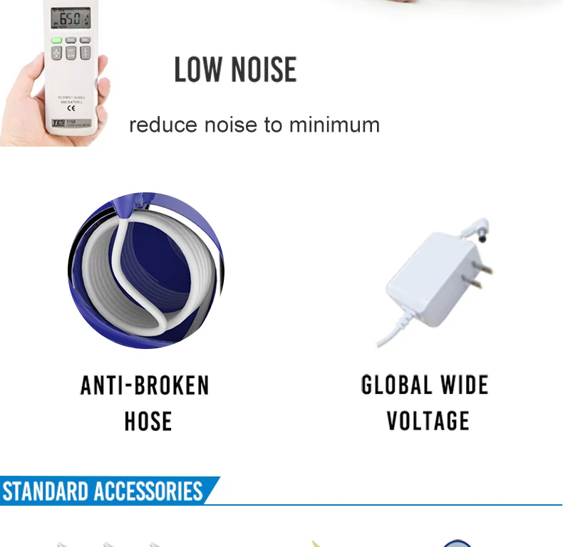 Waterpulse Dental Water Flosser Oral Irrigator Waterpick Dental Floss Water Irrigation Jet Dental Tooth Floss V660H 25