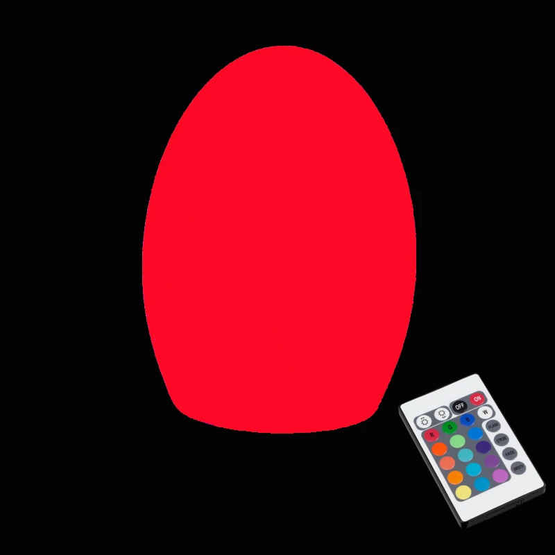 

D14*H19cm LED Egg Night Lights Colour Changing Mood Lamp Light with Remote Control Battery Powered Free Shipping 10pcs/lot
