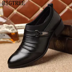 Мужские черные туфли; Модные Мужские модельные туфли в деловом стиле; мужские оксфорды из кожи; zapatos de hombre de vestir; формальная обувь; homme