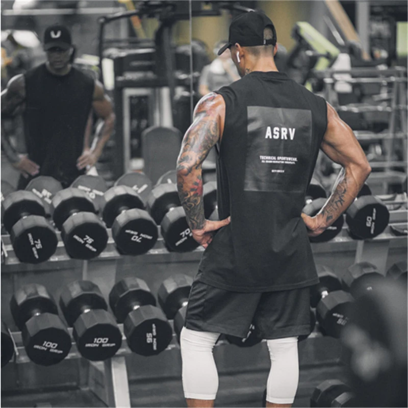 

2019polera sin manga hombre men's sleeveless vest men's bodybuilding clothing fitness men's sportswear vest muscle men gym tank