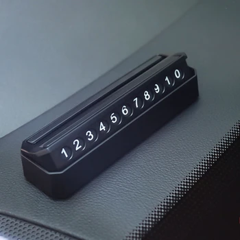 

Car Styling Telephone Number Card Sticker Double Side Switch Number 360 Degree Temporary Car Parking Card Phone Number Card
