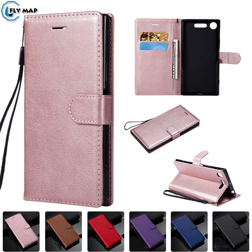 Wallet Case For SONY Xperia XZ1 Dual G8342 SO-01K  Flip Phone PU Leather Cover Box For Sony PF31 XZ 1 SOV36 701SO G8343 Bag Capa