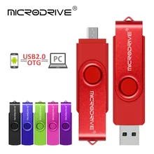 USB флеш-накопитель OTG micro usb 2,0, 8 ГБ, 16 ГБ, USB флеш-накопитель, 32 ГБ, 64 ГБ, 128 ГБ, usb флеш-накопитель, металлический u-диск для смартфона