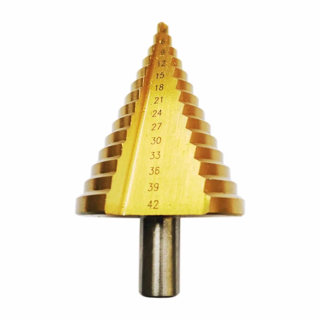 1pc 4 - 42mm HSS Steel Step Drill Bit Titanium Coated Cone Drill Bits Wood Metal Working Tool