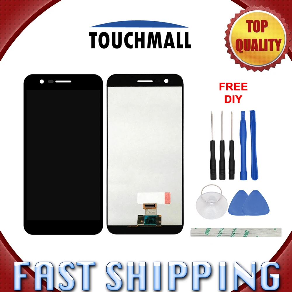 

New LCD Display with Touch Screen Assembly Replacement For LG K10 2017 M250 M250N M250E M250DS 5.3-inch Black White + Tools