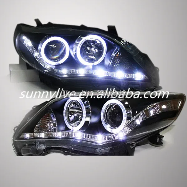 

For Corolla Altis LED Angel eyes head lamp 2011-2012 year LD