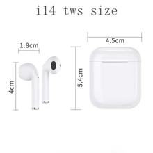 Новинка сенсорное управление i14 TWS 1:1 Air pods Беспроводные Bluetooth 5,0 3D супер бас наушники для iPhone наушники Прямая поставка