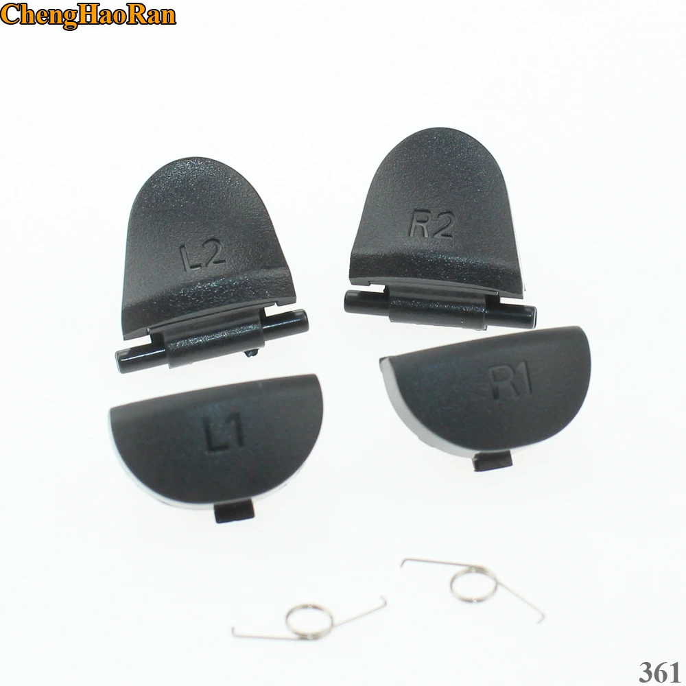 

ChengHaoRan 1 Set JDS-030 New Version L1 R1 L2 R2 Trigger Button L2 R2 Springs Replacement for Playstations 4 PS4 Controller JD