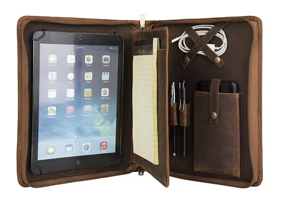 ilooker vintage leather portfolio