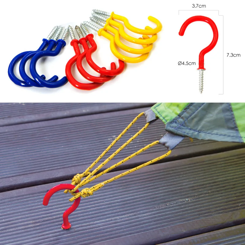 

Fix Accessories Board Rope Hook Canopy Peg Deck Nail Outdoor Camping Spike Tent 10PCS Screw